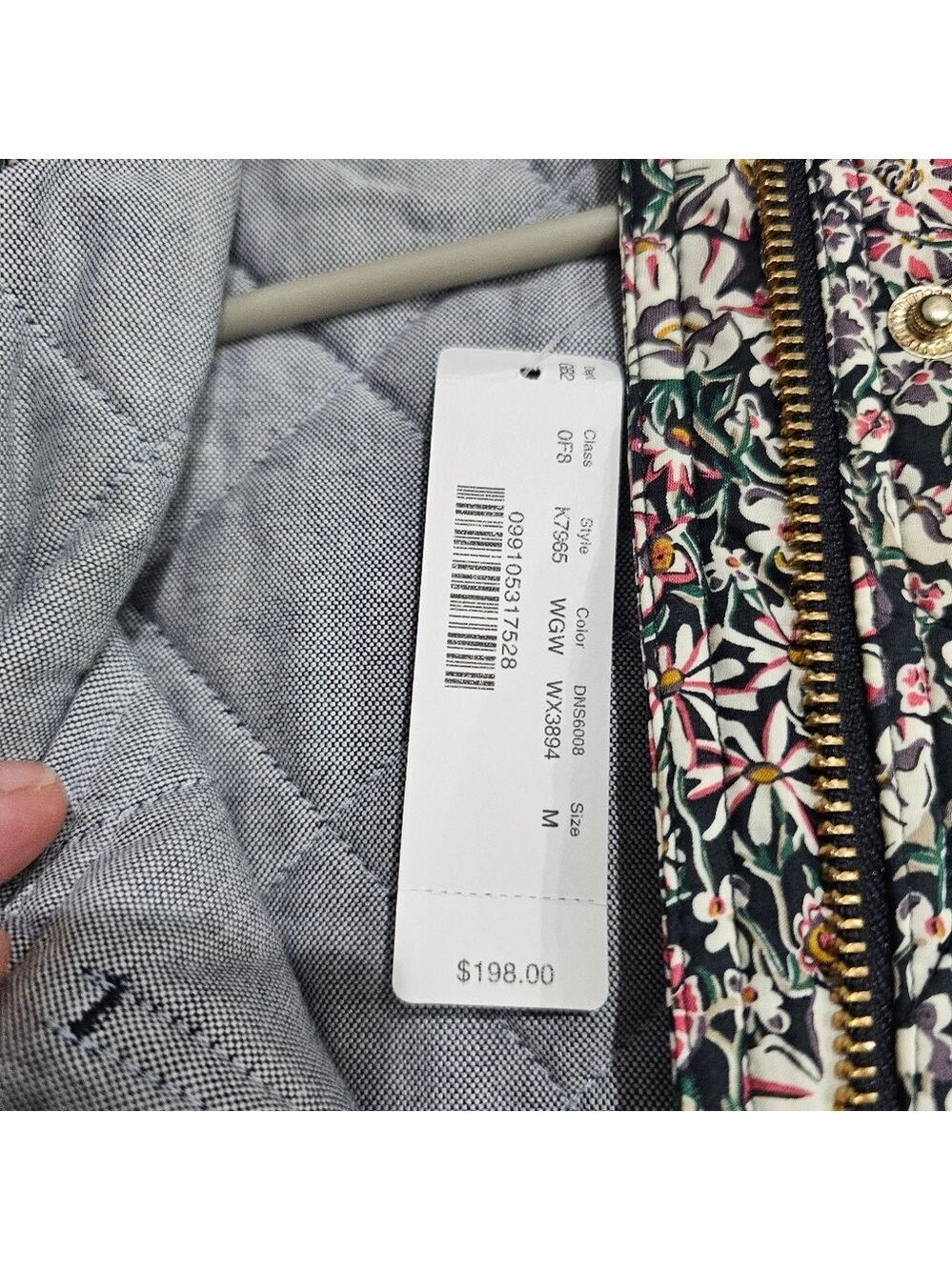 J.Crew Quilted Downtown Field Jacket in Liberty Garden Print.  - Picture 9 of 9